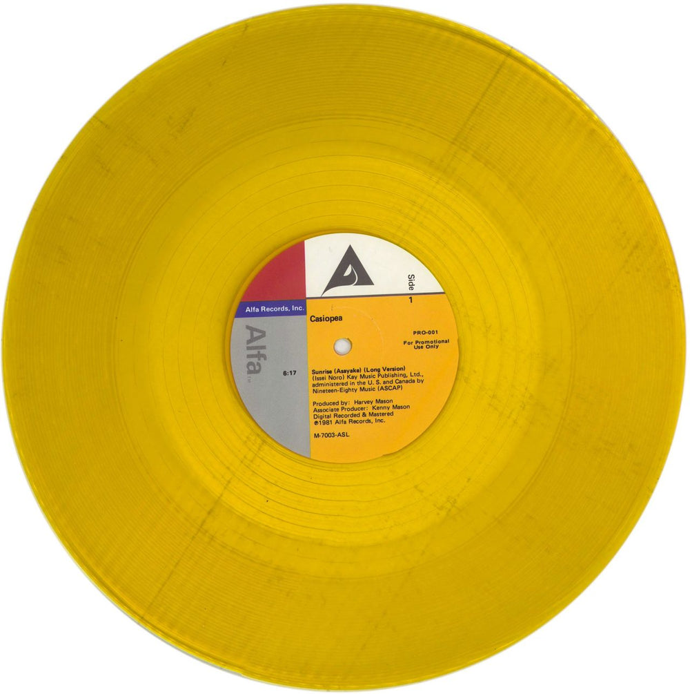 Casiopea Sunrise US 12" vinyl single (12 inch record / Maxi-single) EXZ12SU852388