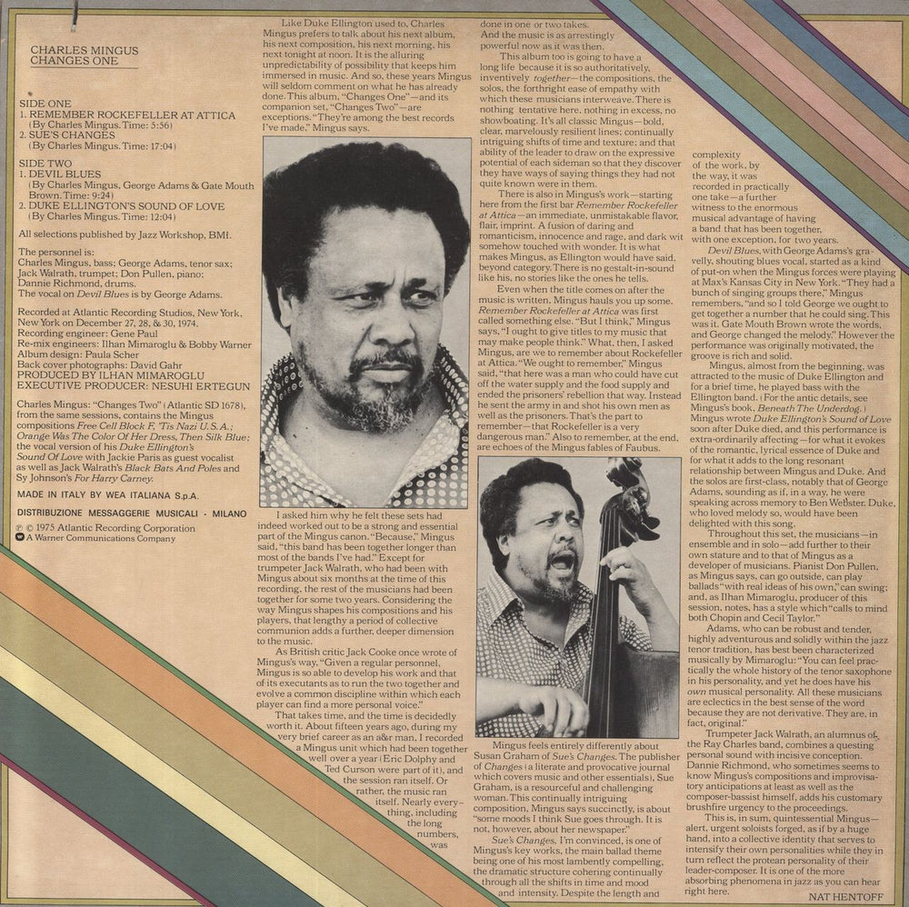 Charles Mingus Changes One Italian vinyl LP album (LP record)
