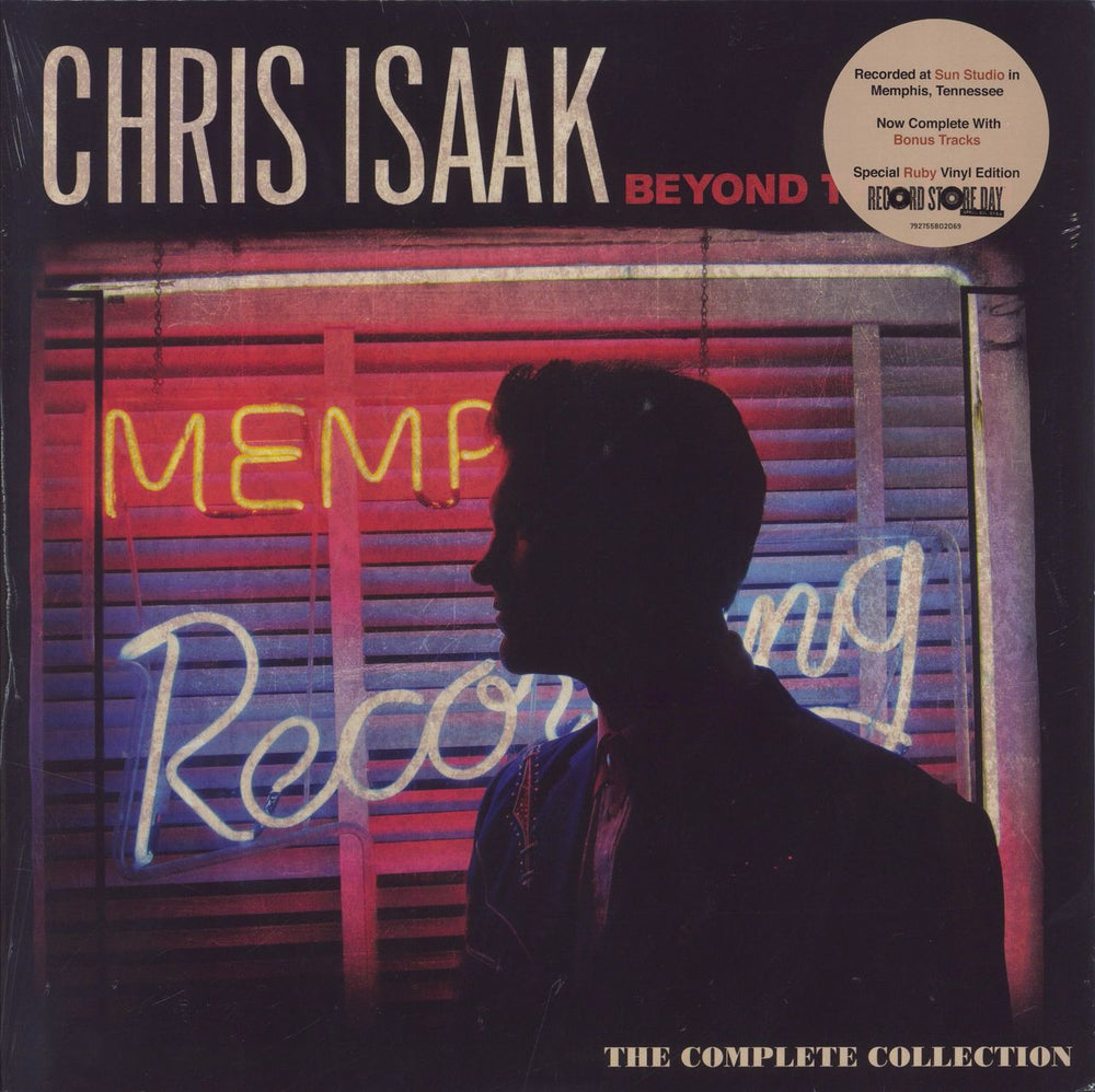 Chris Isaak Beyond The Sun The Complete Collection - Ruby Vinyl - Sealed UK 2-LP vinyl record set (Double LP Album) 792755802069