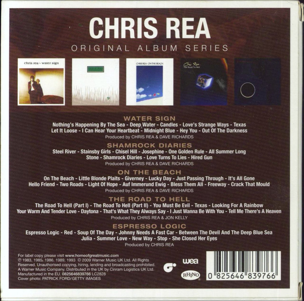 Chris Rea Original Album Series UK 5-CD album set 825646839766