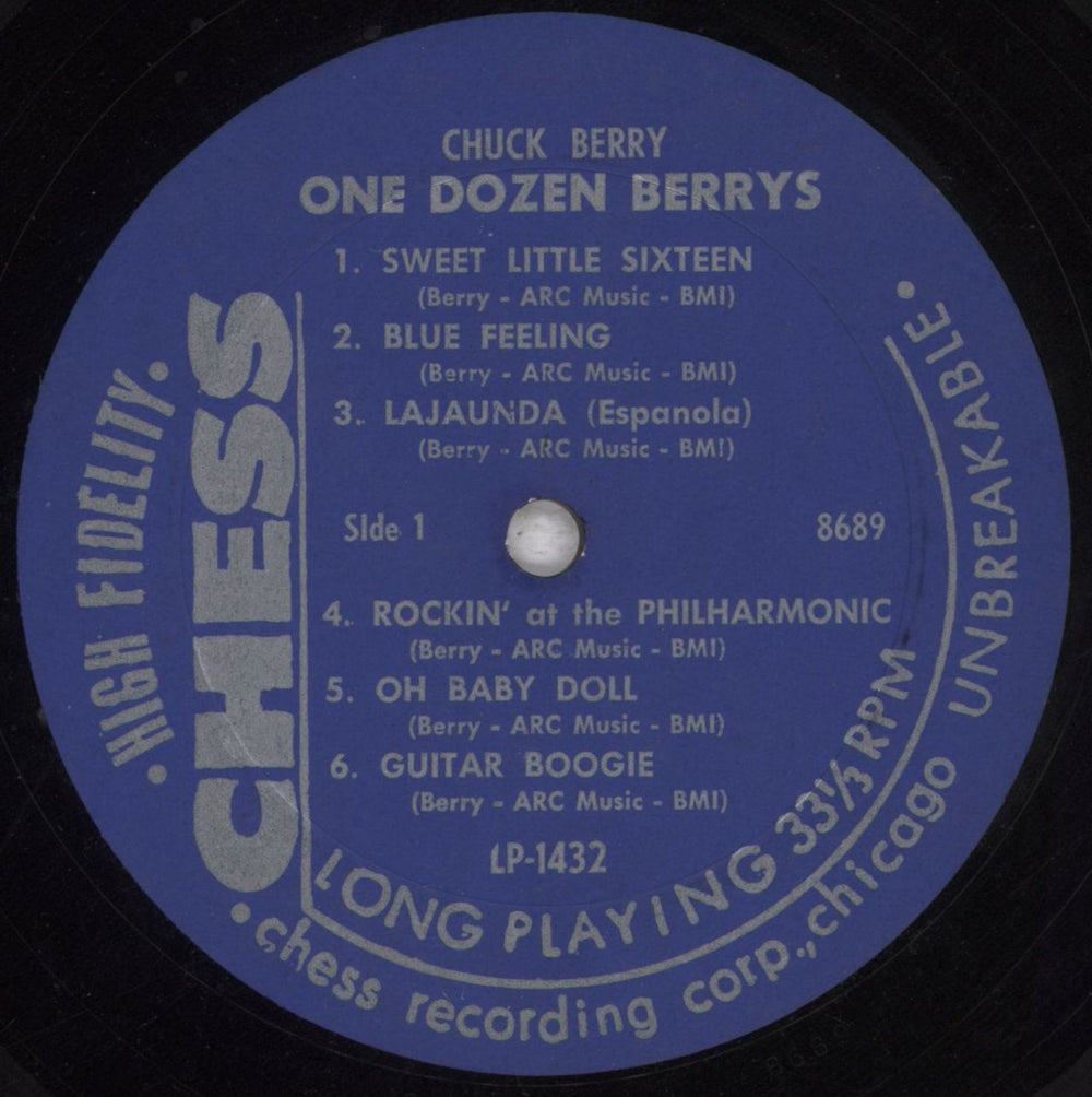 Chuck Berry One Dozen Berrys US vinyl LP album (LP record) CHKLPON847314