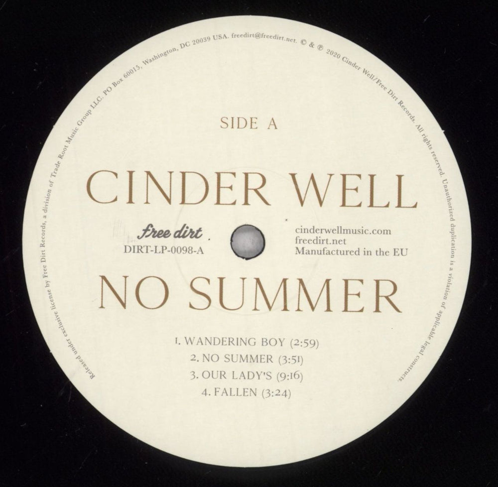 Cinder Well No Summer US vinyl LP album (LP record) 7VQLPNO842058