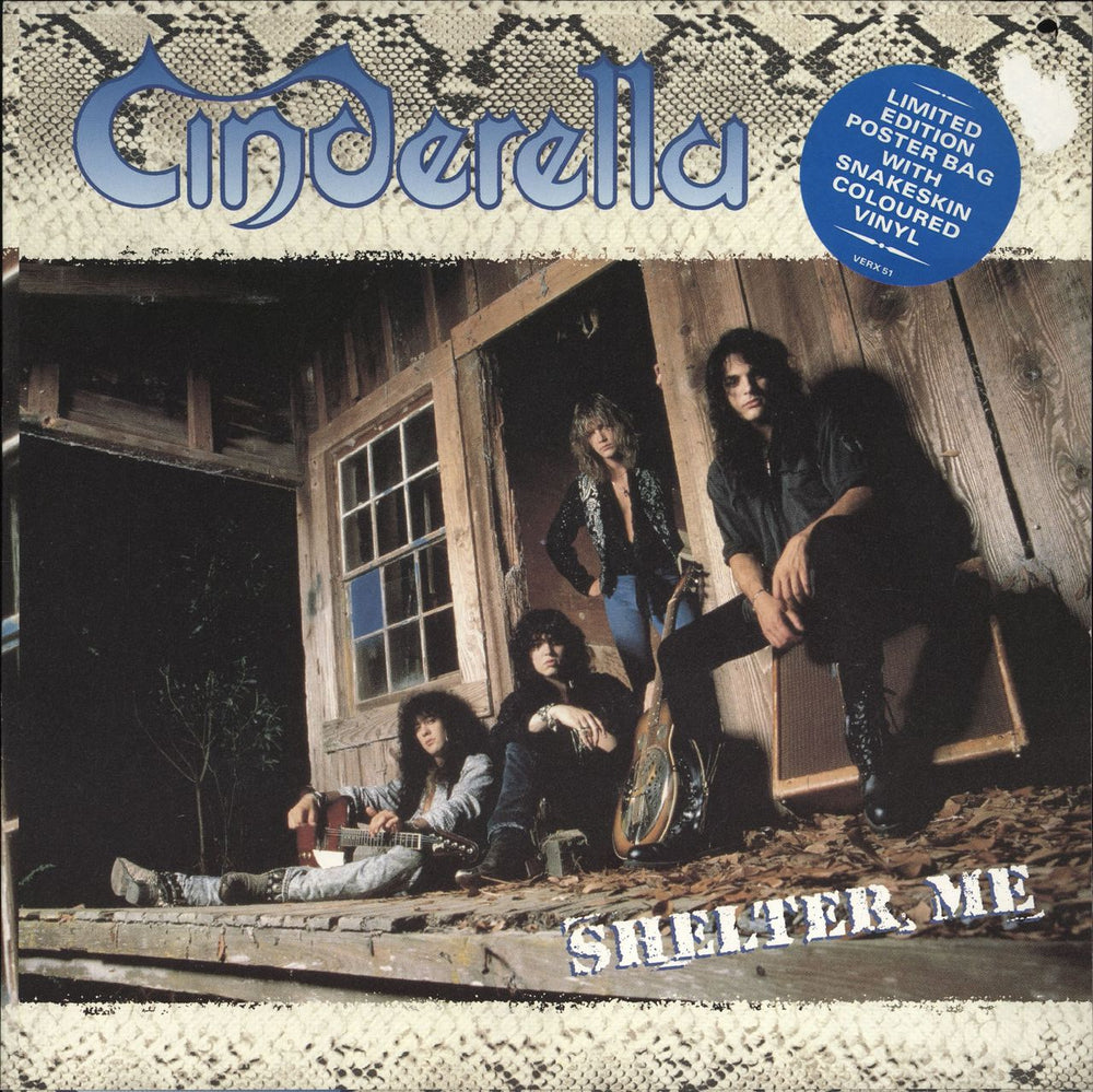 Cinderella Shelter Me - EX UK 12" vinyl picture disc (12 inch picture record) VERX51