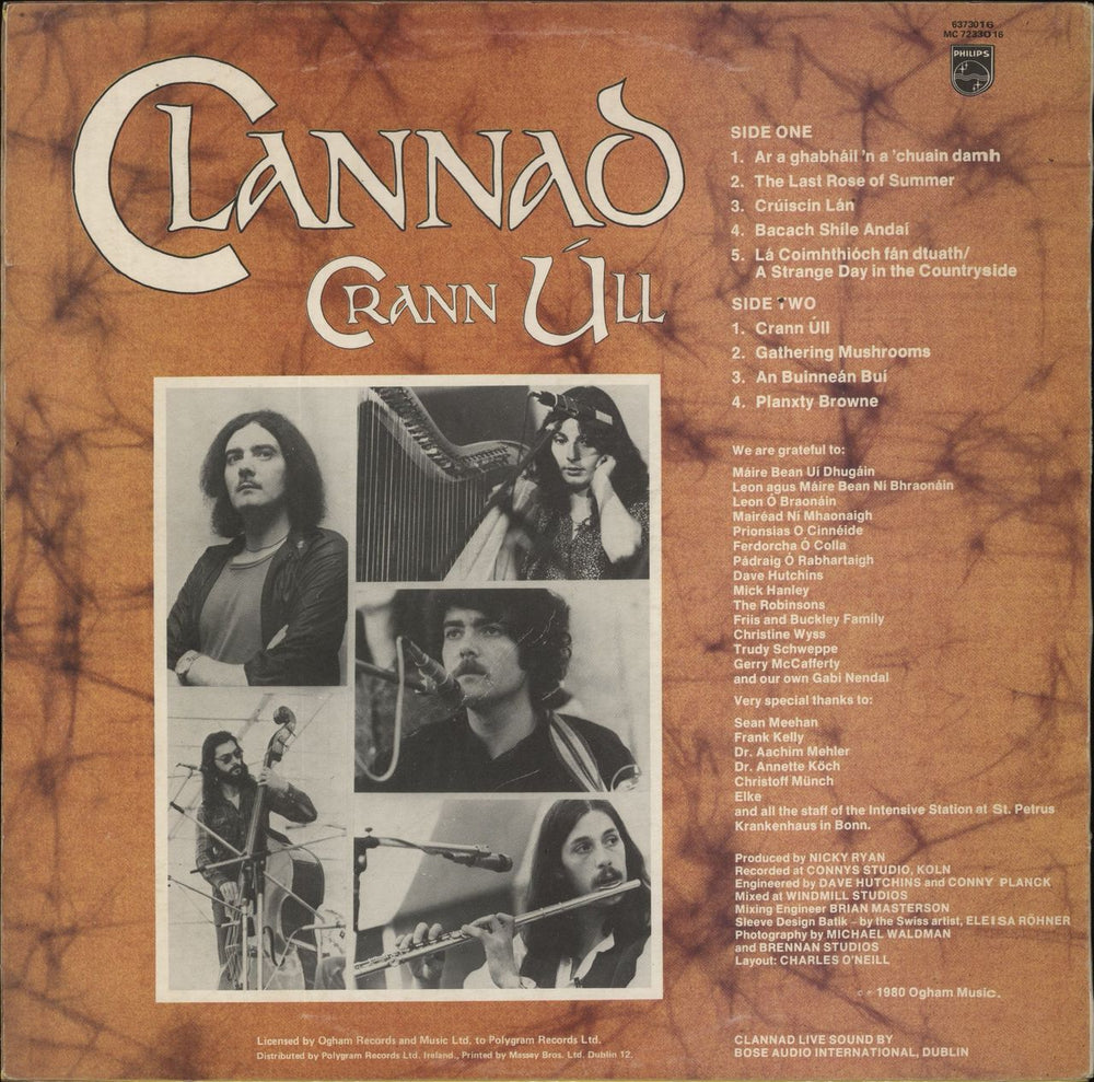 Clannad Cran Ull Irish vinyl LP album (LP record)