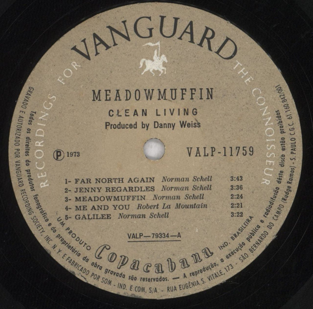 Clean Living Meadowmuffin Brazilian vinyl LP album (LP record) 70FLPME845957