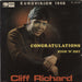 Cliff Richard Congratulations Spanish 7" vinyl single (7 inch record / 45) PL63.191