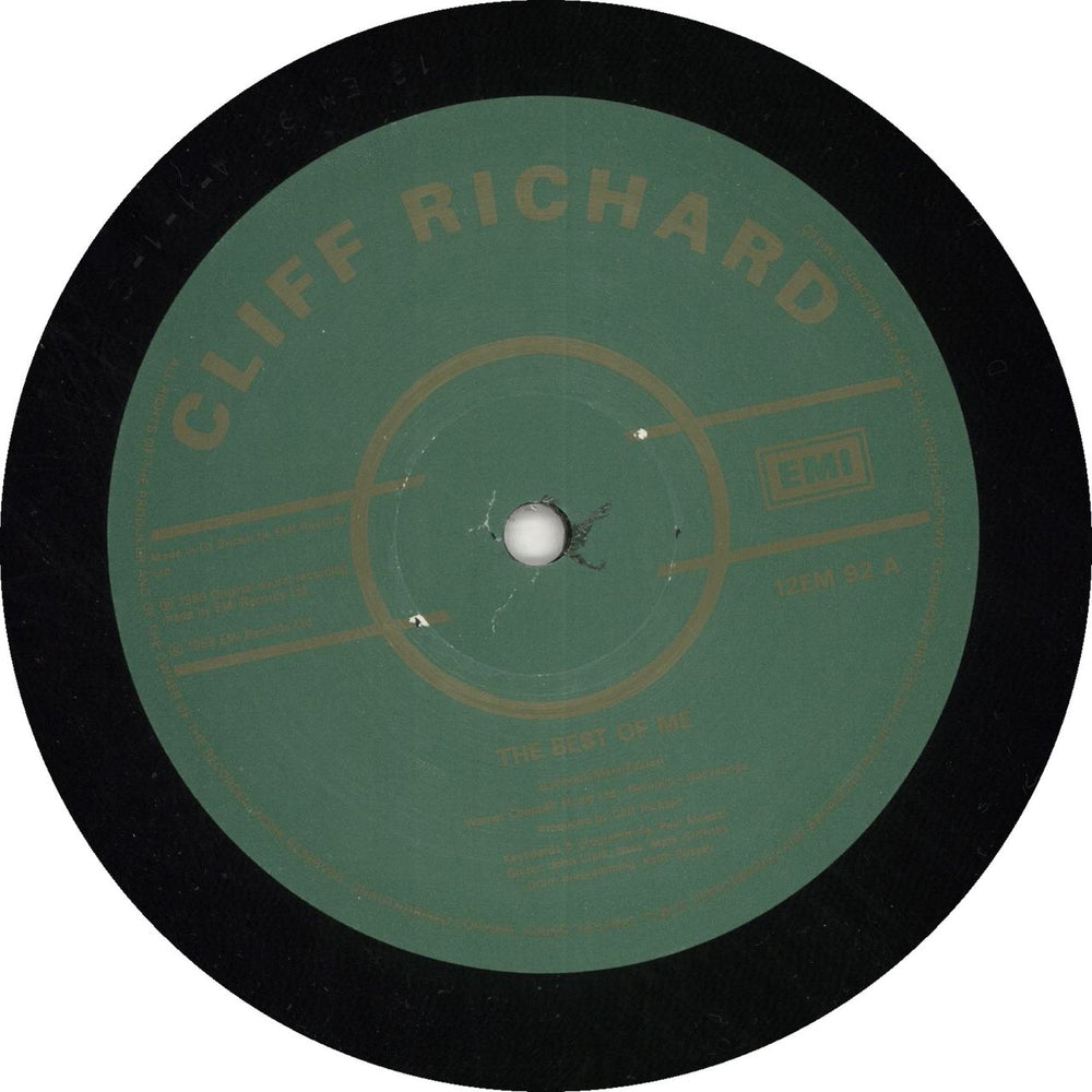 Cliff Richard The 100th Single - Gold Embossed Sleeve UK 12" vinyl single (12 inch record / Maxi-single) 5099920338381