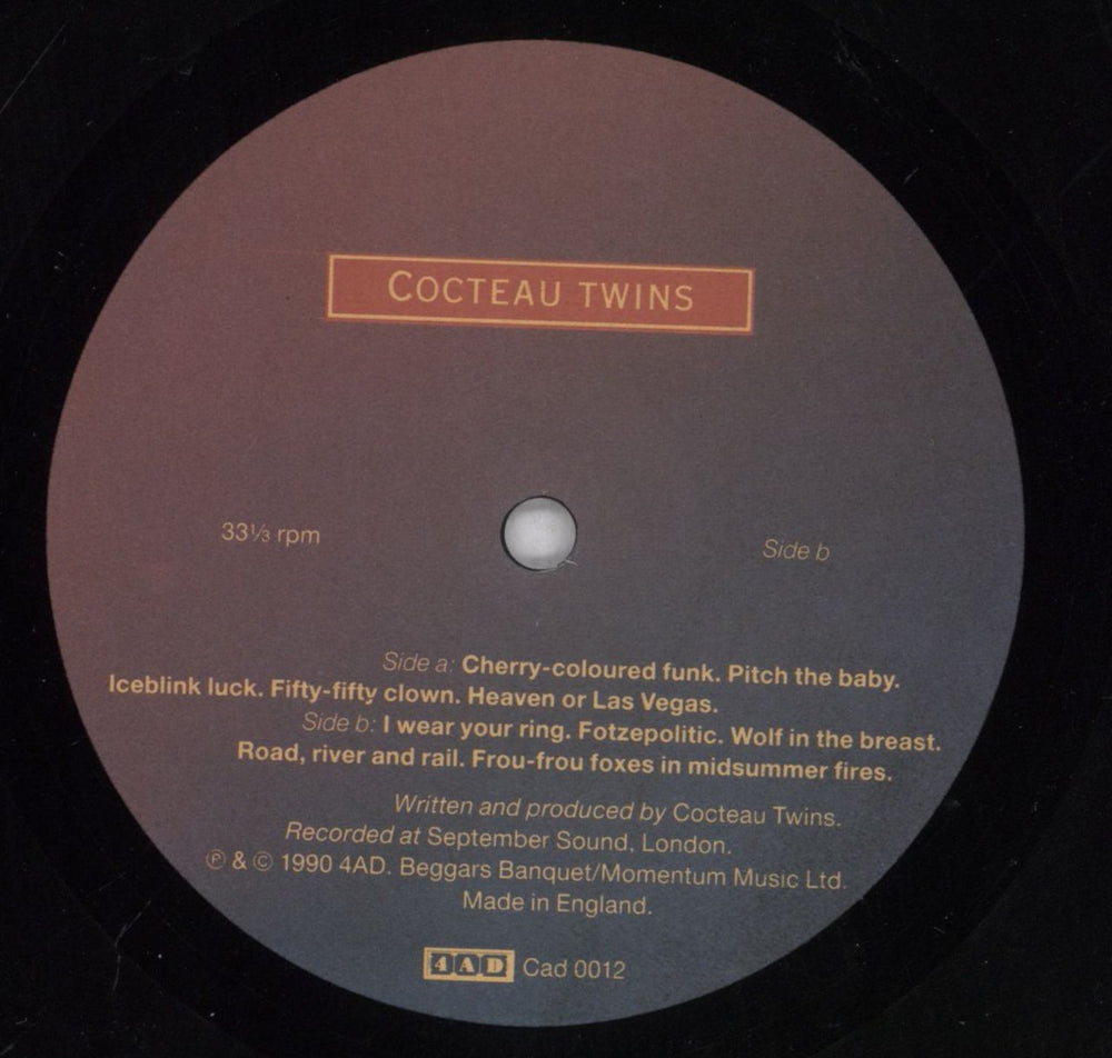 Cocteau Twins Heaven Or Las Vegas - EX UK vinyl LP album (LP record) COCLPHE575591