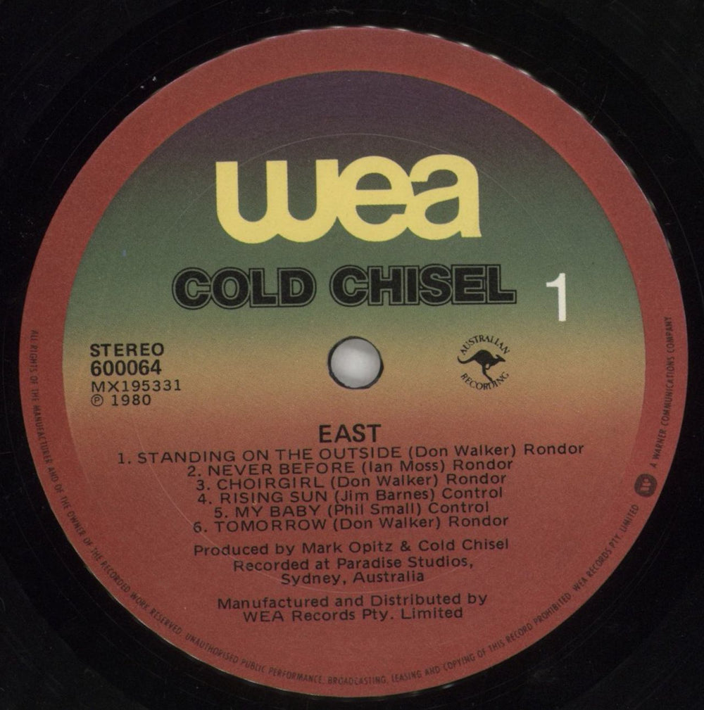 Cold Chisel East Australian vinyl LP album (LP record) C-CLPEA674967