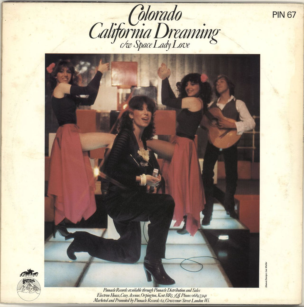 Colorado California Dreaming - Blue Vinyl UK 12" vinyl single (12 inch record / Maxi-single)