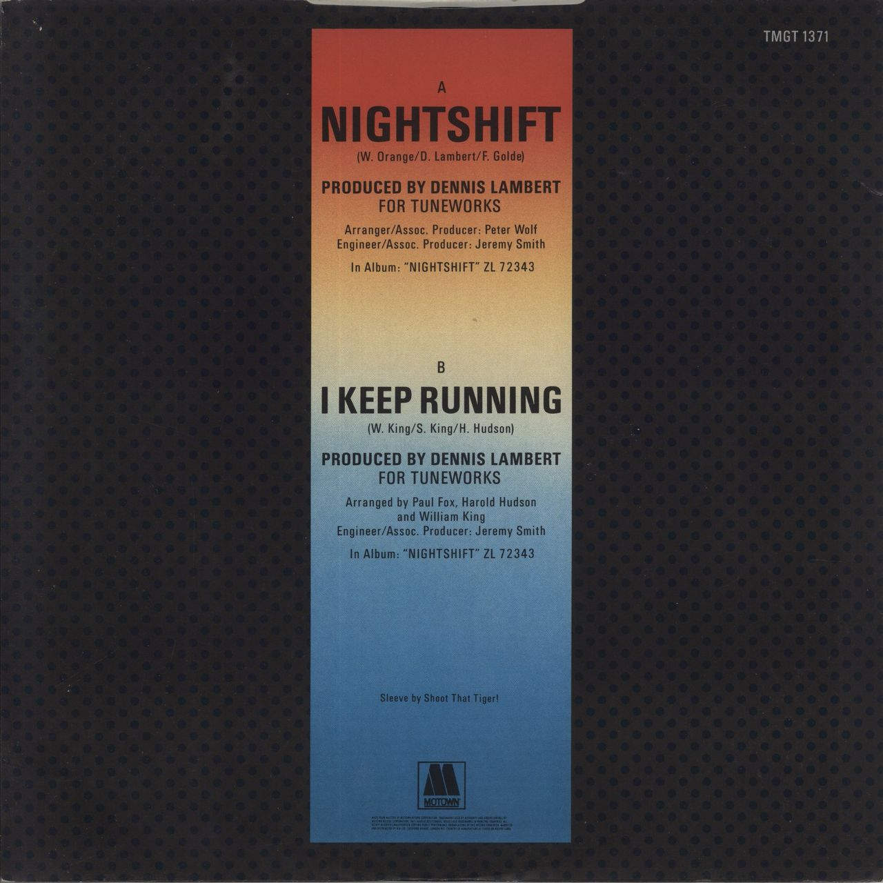 Commodores Nightshift UK 12" vinyl single (12 inch record / Maxi-single)