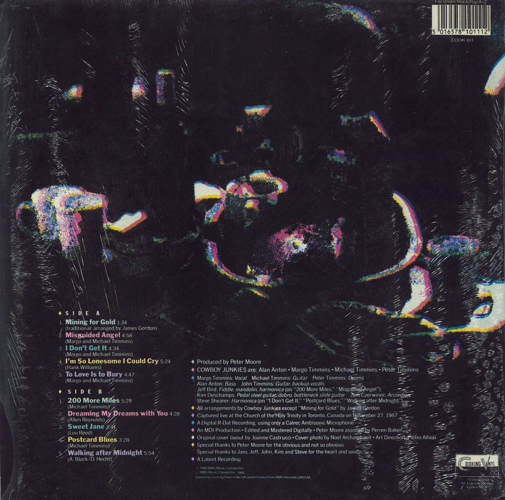 Cowboy Junkies The Trinity Session - Open Shrink UK vinyl LP album (LP record) 5016578101112