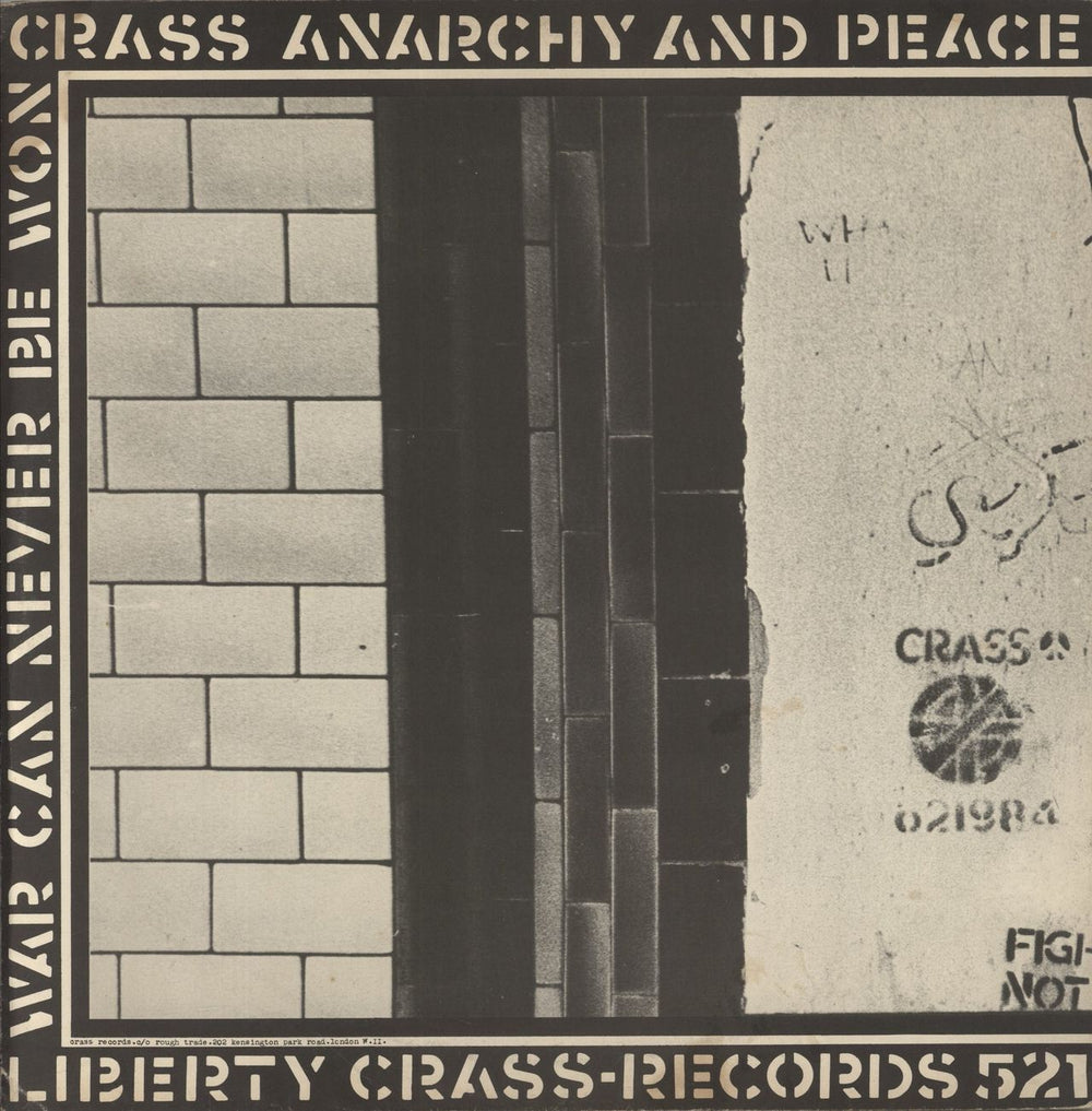 Crass Stations Of The Crass - 1st - £3.00 - VG UK 2-LP vinyl record set (Double LP Album)