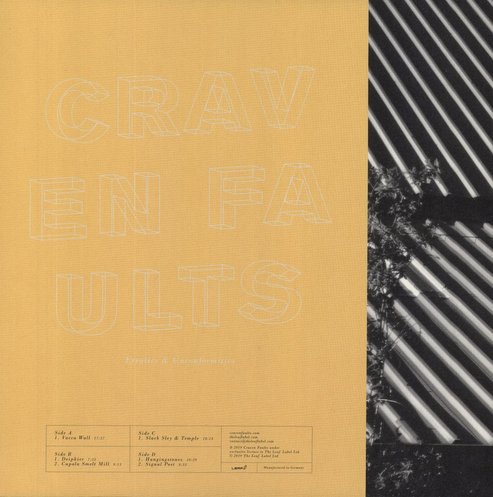 Craven Faults Erratics & Unconformities - 1st UK 2-LP vinyl record set (Double LP Album) 843190012015