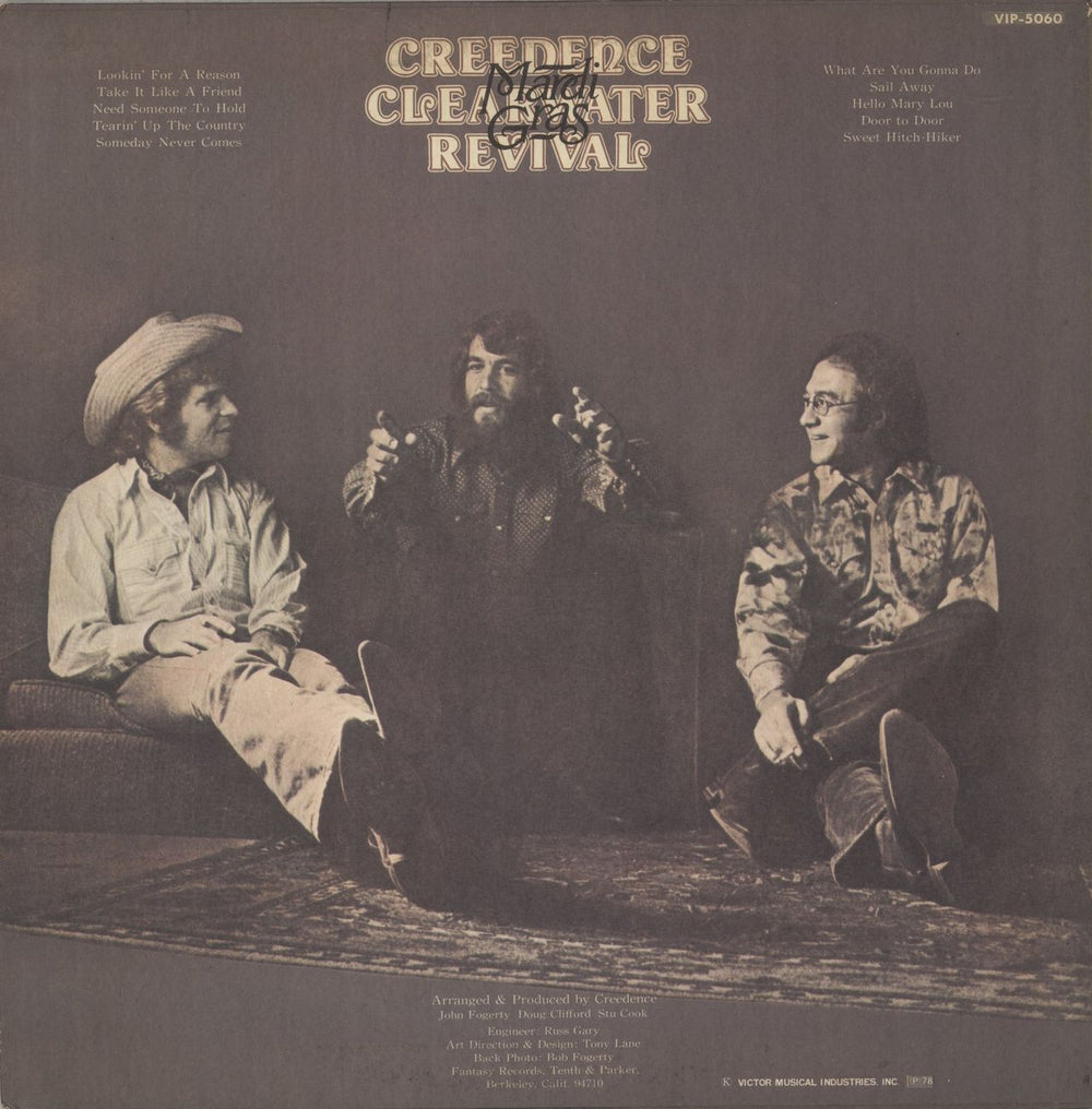 Creedence Clearwater Revival Mardi Gras Japanese vinyl LP album (LP record)