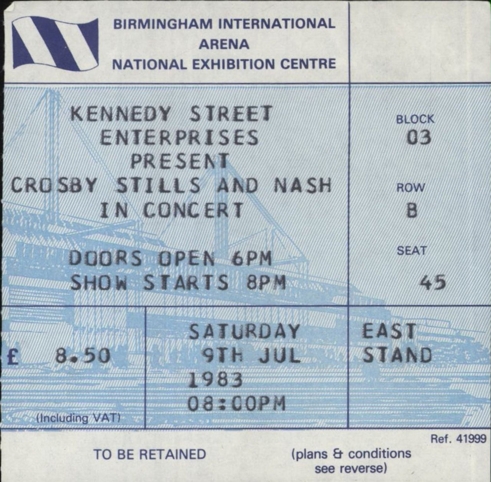 Crosby, Stills & Nash Allies - UK / Europe Tour '83 UK tour programme NOYTRAL836055