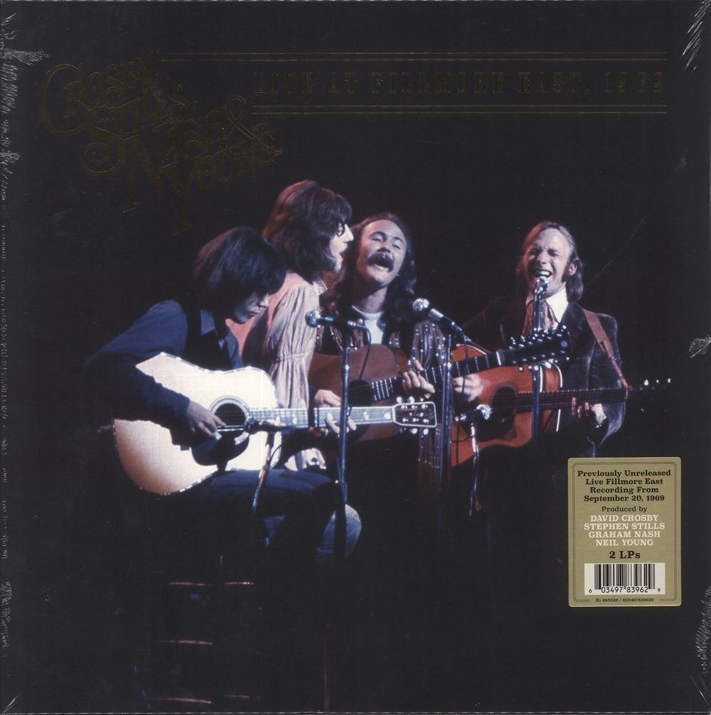 Crosby, Stills, Nash & Young Live At Fillmore East, 1969 - Sealed Dutch 2-LP vinyl record set (Double LP Album) R1695026/603497839629