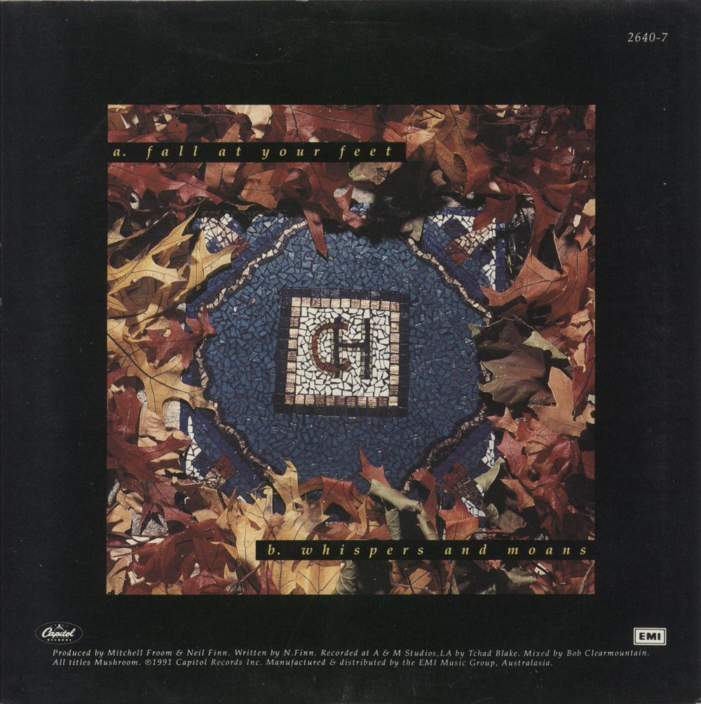Crowded House Fall At Your Feet Australian 7" vinyl single (7 inch record / 45) 5099920445171