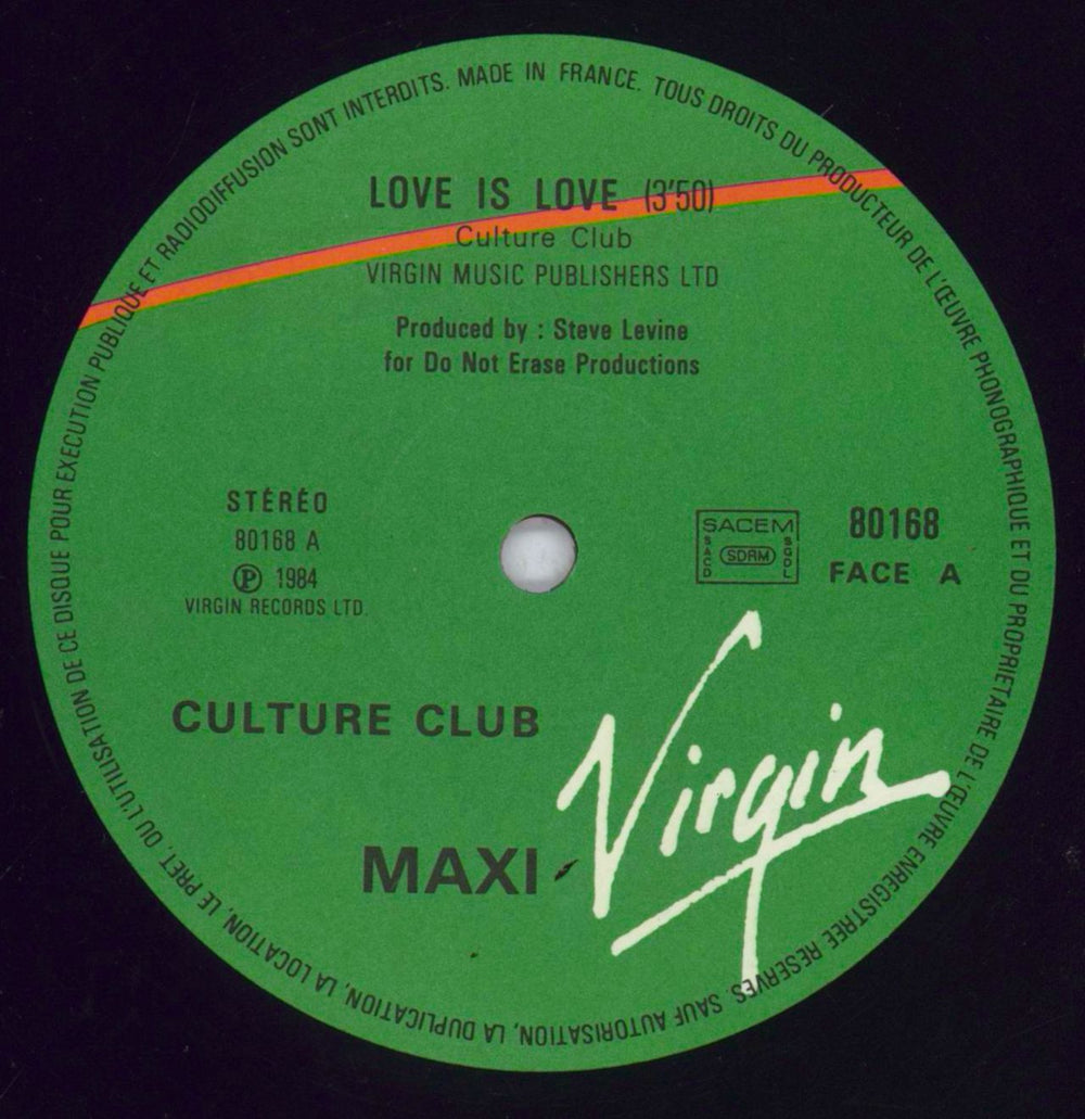 Culture Club Love Is Love - Misprint French 12" vinyl single (12 inch record / Maxi-single) CUL12LO831722