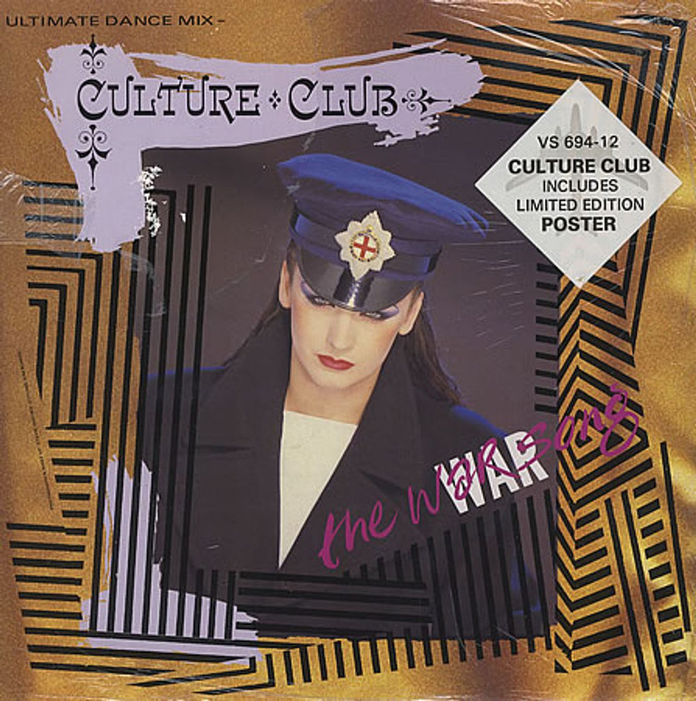 Culture Club The War Song + Poster UK 12