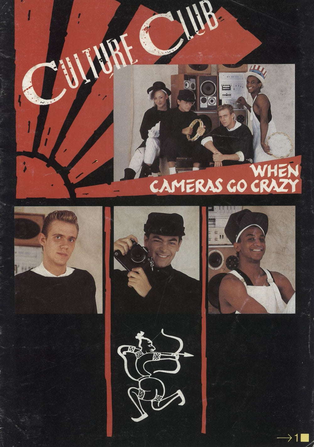 Culture Club When Cameras Go Crazy UK tour programme TOUR PROGRAMME