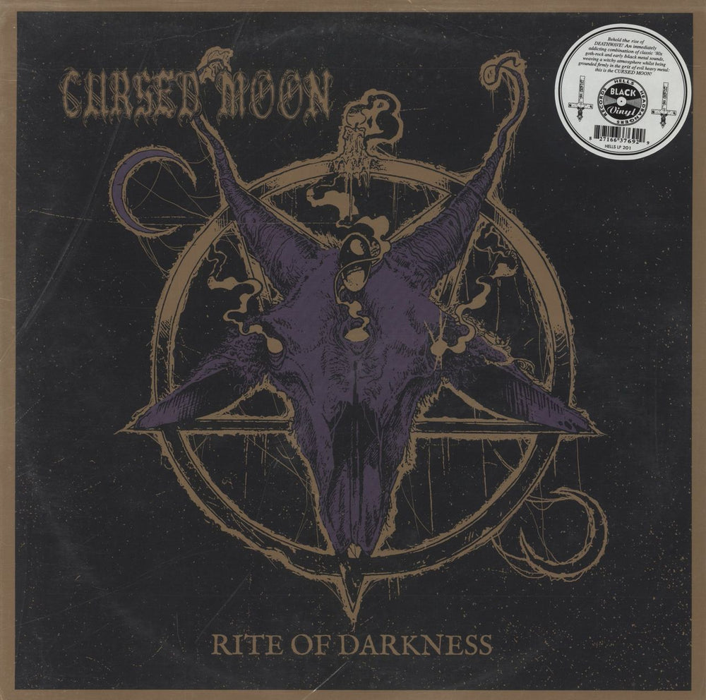 Cursed Moon Rite Of Darkness US vinyl LP album (LP record) HELLSLP201