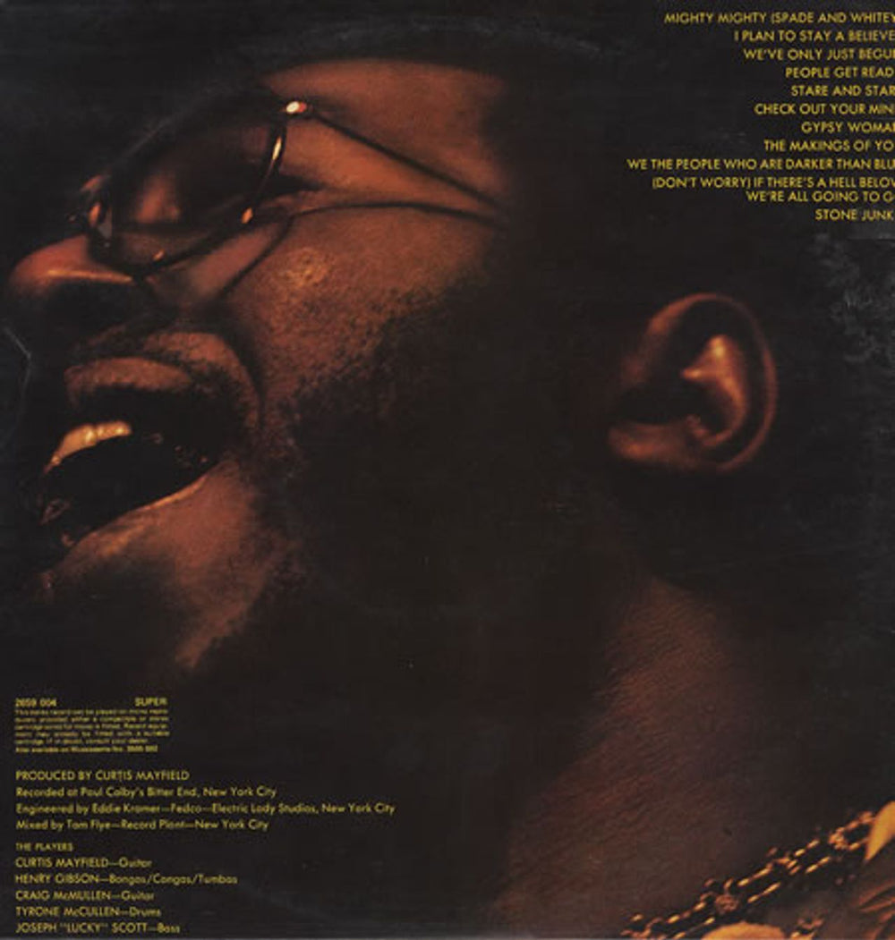 Curtis Mayfield Live! UK 2-LP vinyl record set (Double LP Album) CMA2LLI374614