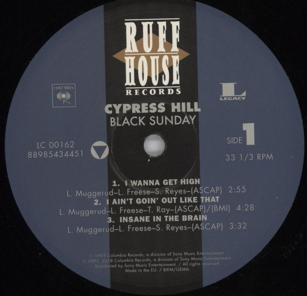 Cypress Hill Black Sunday - 180gm - Open Shrink UK 2-LP vinyl record set (Double LP Album) CYP2LBL824840