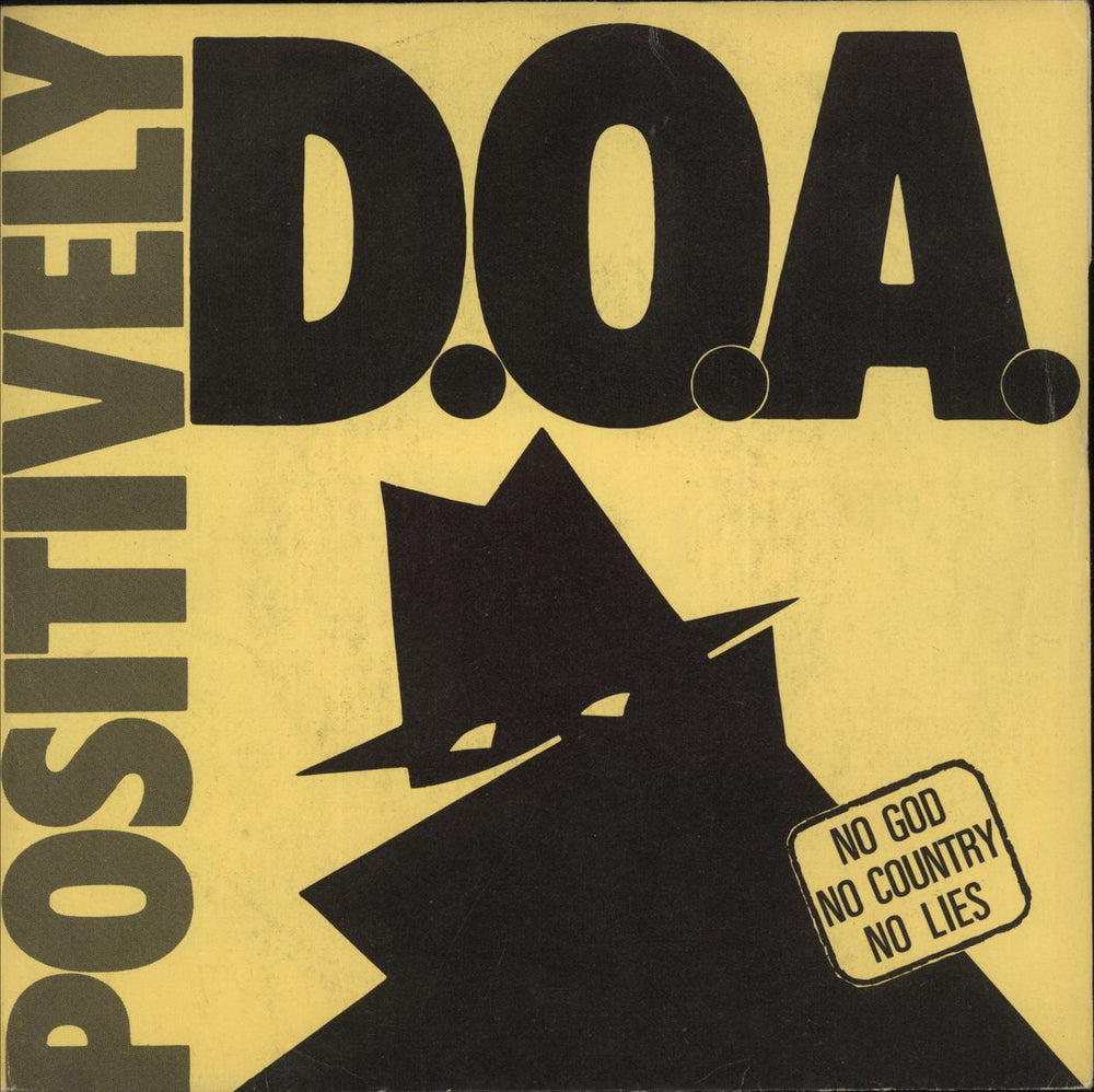 D.O.A. Positively D.O.A. - 1st - EX UK 7" vinyl single (7 inch record / 45) VIRUS7