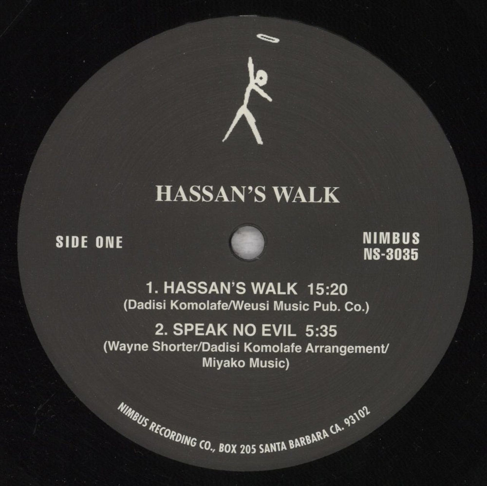 Dadisi Komolafe Hassan's Walk - 180g - Shrink UK vinyl LP album (LP record) 6CKLPHA845131