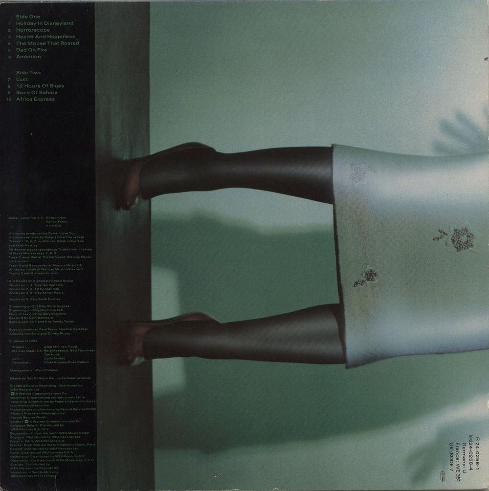 Dalek I Love You Dalek I Love You - Deletion Cut UK vinyl LP album (LP record)