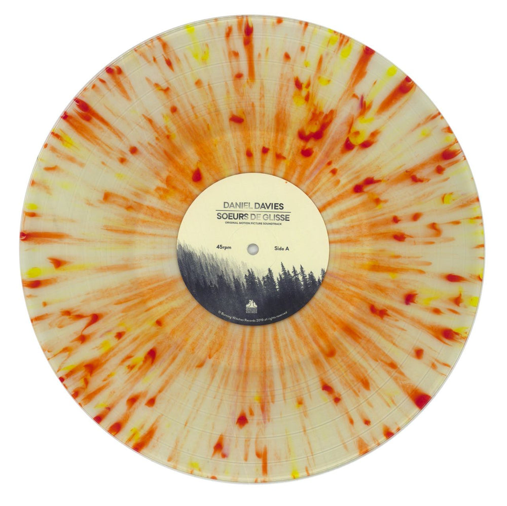 Daniel Davies Soeurs De Glisse - Clear w/ Red & Yellow Splatter Vinyl UK 12" vinyl single (12 inch record / Maxi-single) 5D612SO859633