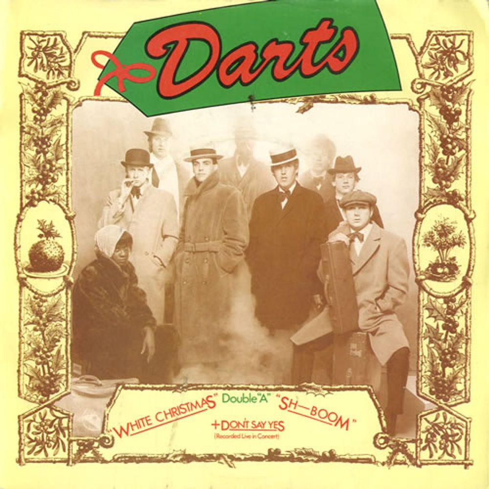 Darts White Christmas - P/S UK 7" vinyl single (7 inch record / 45) MAG184