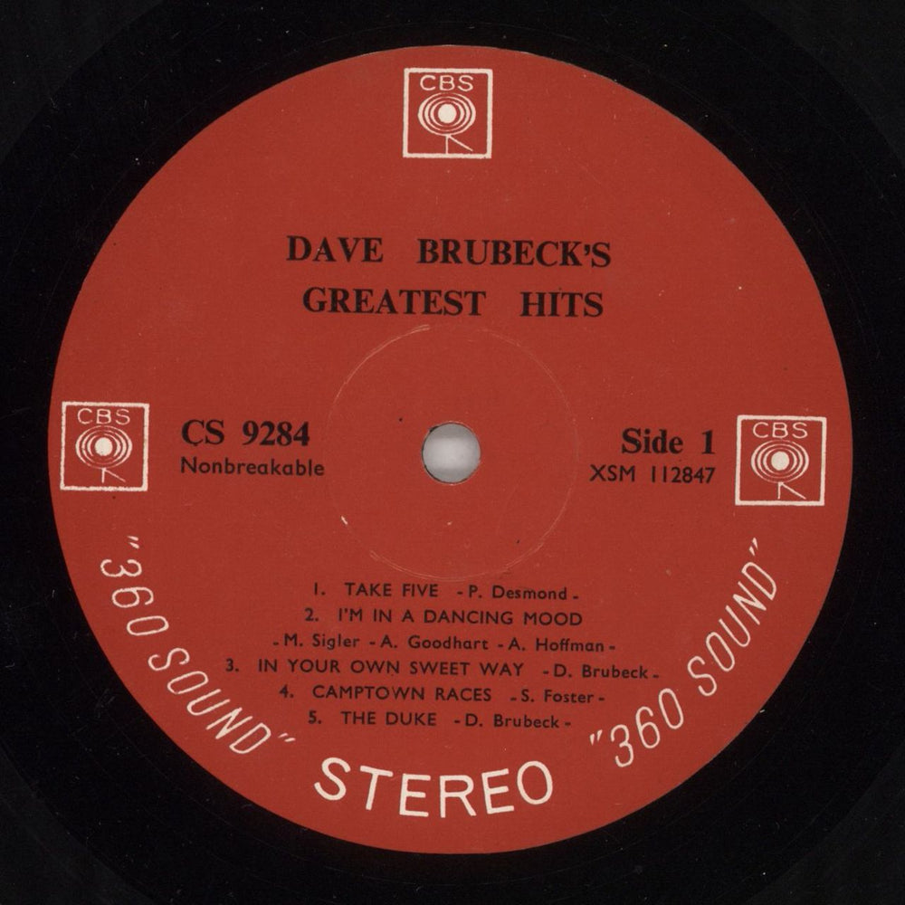 Dave Brubeck Greatest Hits - 1st US vinyl LP album (LP record) DBRLPGR577924