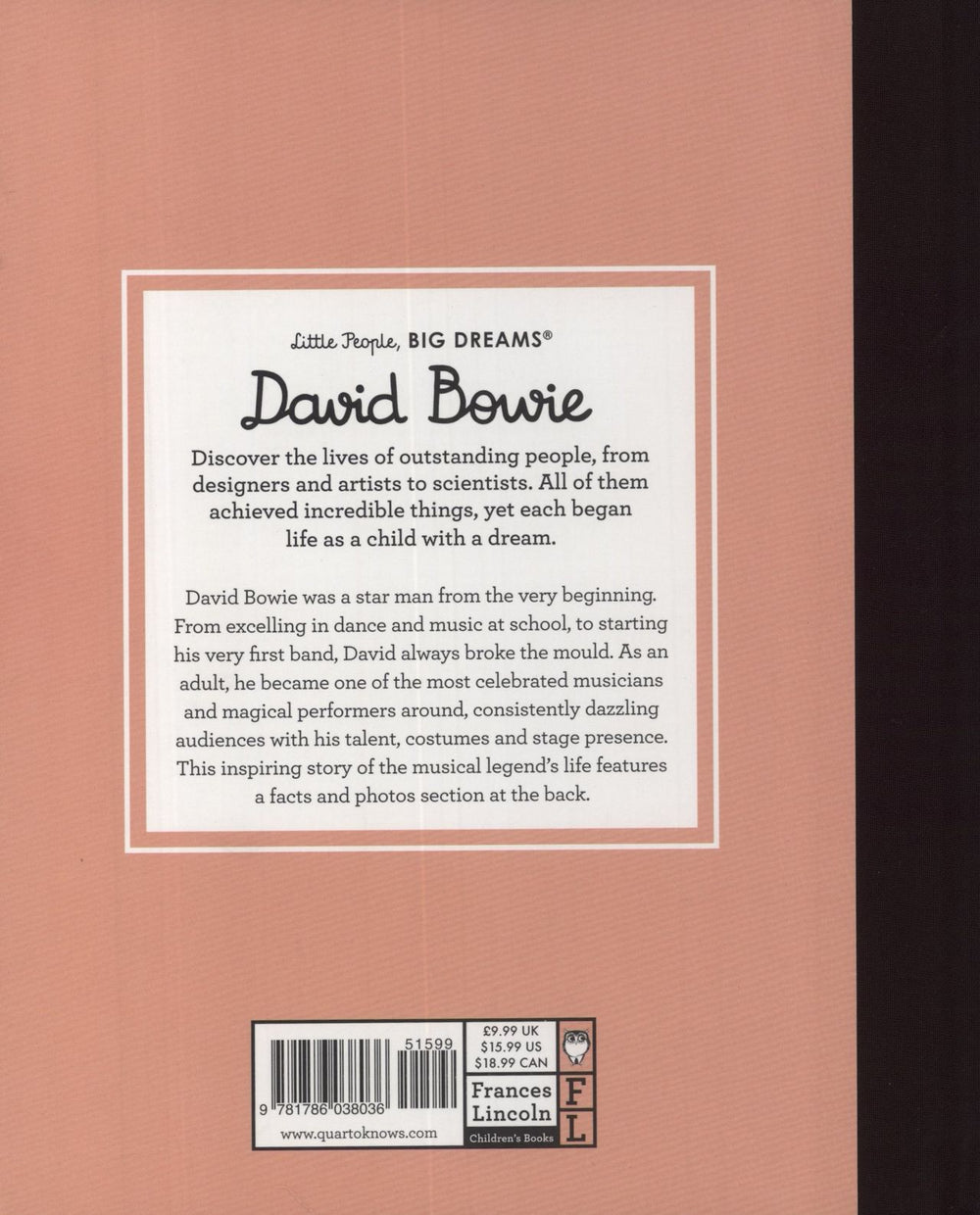 David Bowie David Bowie: Little People, Big Dreams UK book 9781786038036