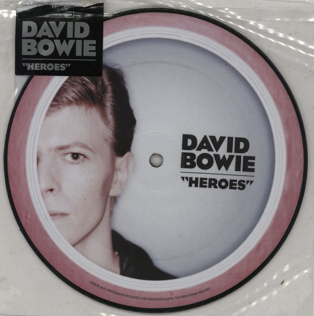 David Bowie "Heroes" - 40th Anniversary Edition UK 7" vinyl picture disc (7 inch picture disc single) DBHERO40