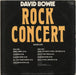 David Bowie Rock Concert - EX Dutch vinyl LP album (LP record)