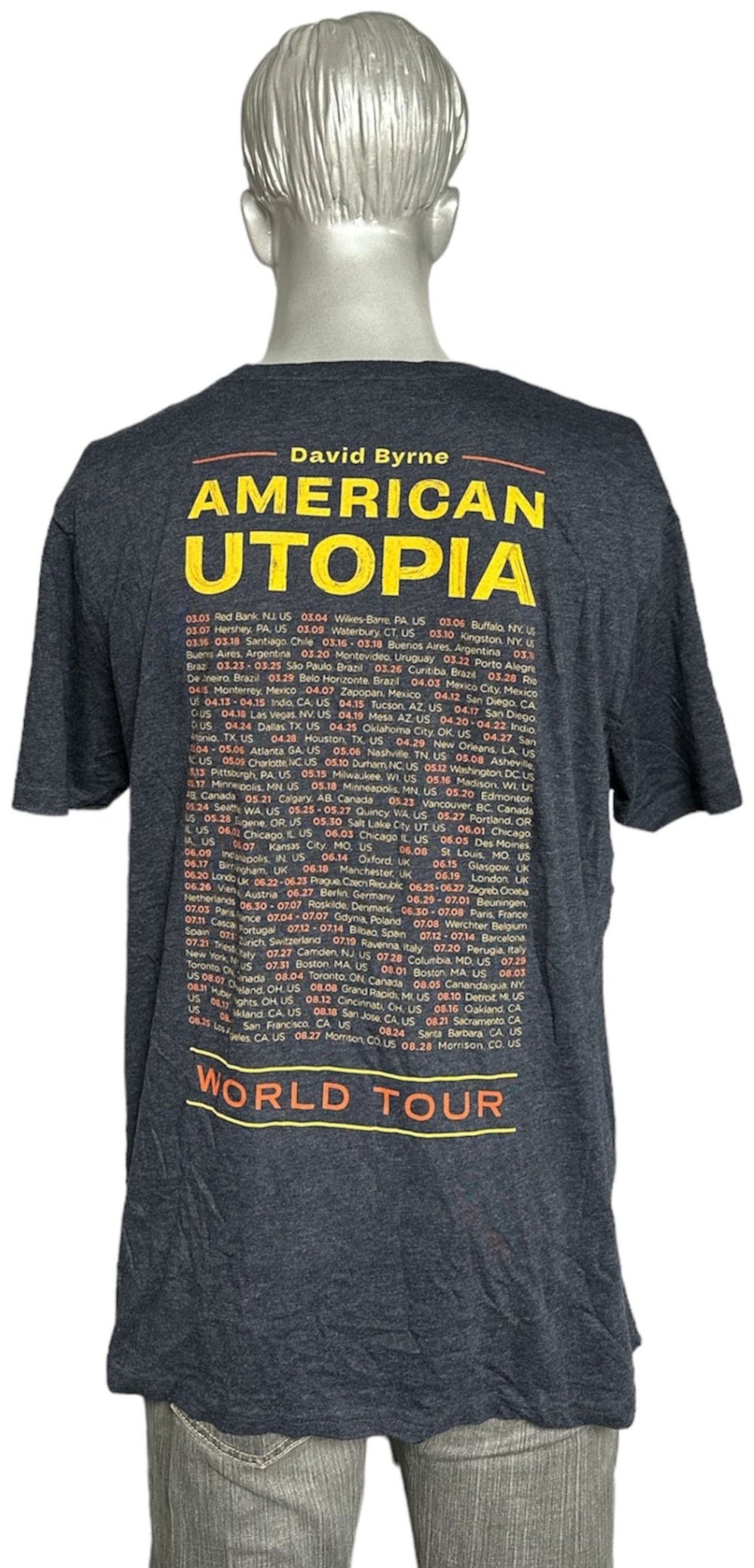 David Byrne American Utopia World Tour UK t-shirt