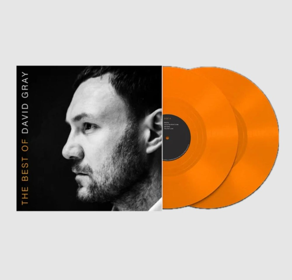 David Gray The Best Of David Gray - Orange Vinyl - Sealed US 2-LP vinyl record set (Double LP Album) DGR2LTH858475