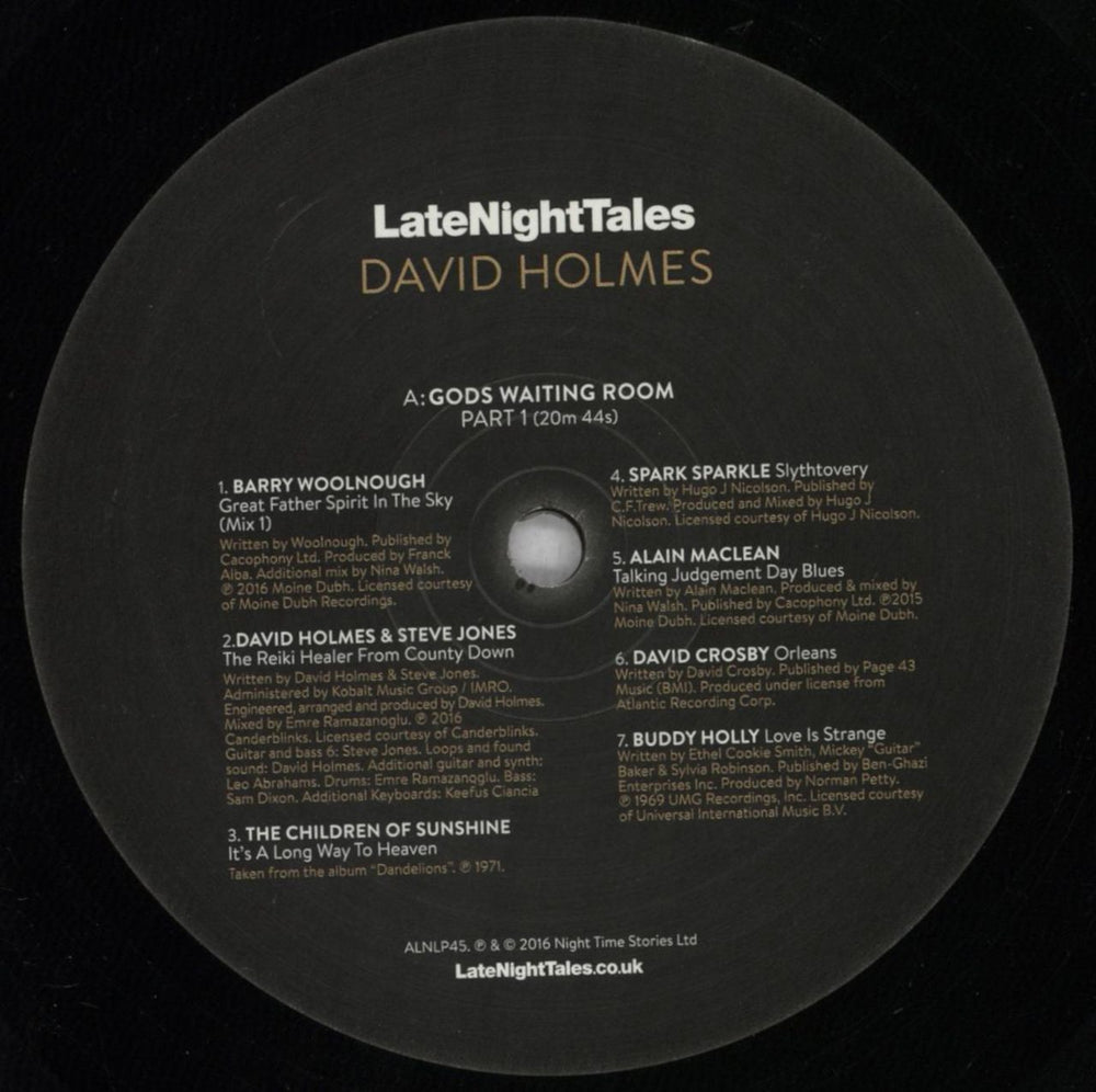 David Holmes LateNightTales - 180g UK 2-LP vinyl record set (Double LP Album) DHM2LLA839406