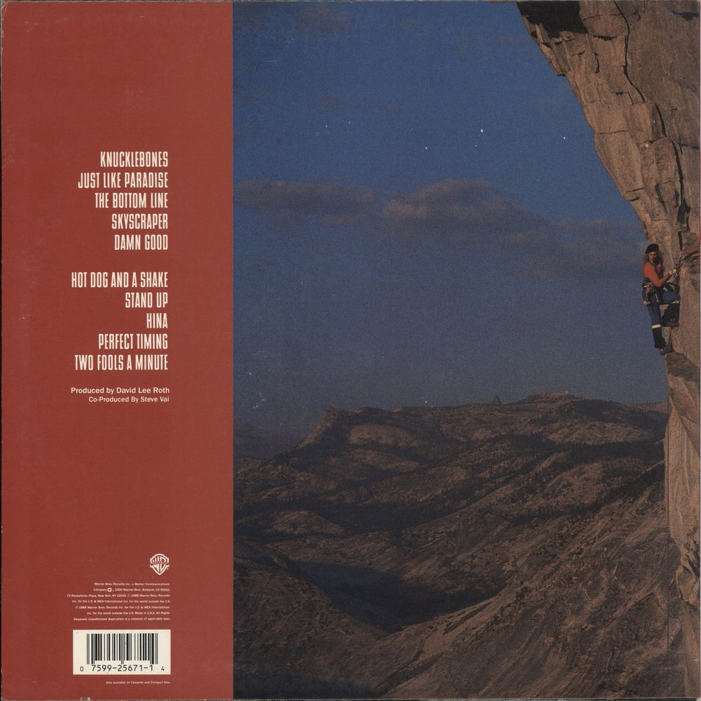 David Lee Roth Skyscraper - EX German vinyl LP album (LP record) 075992567114