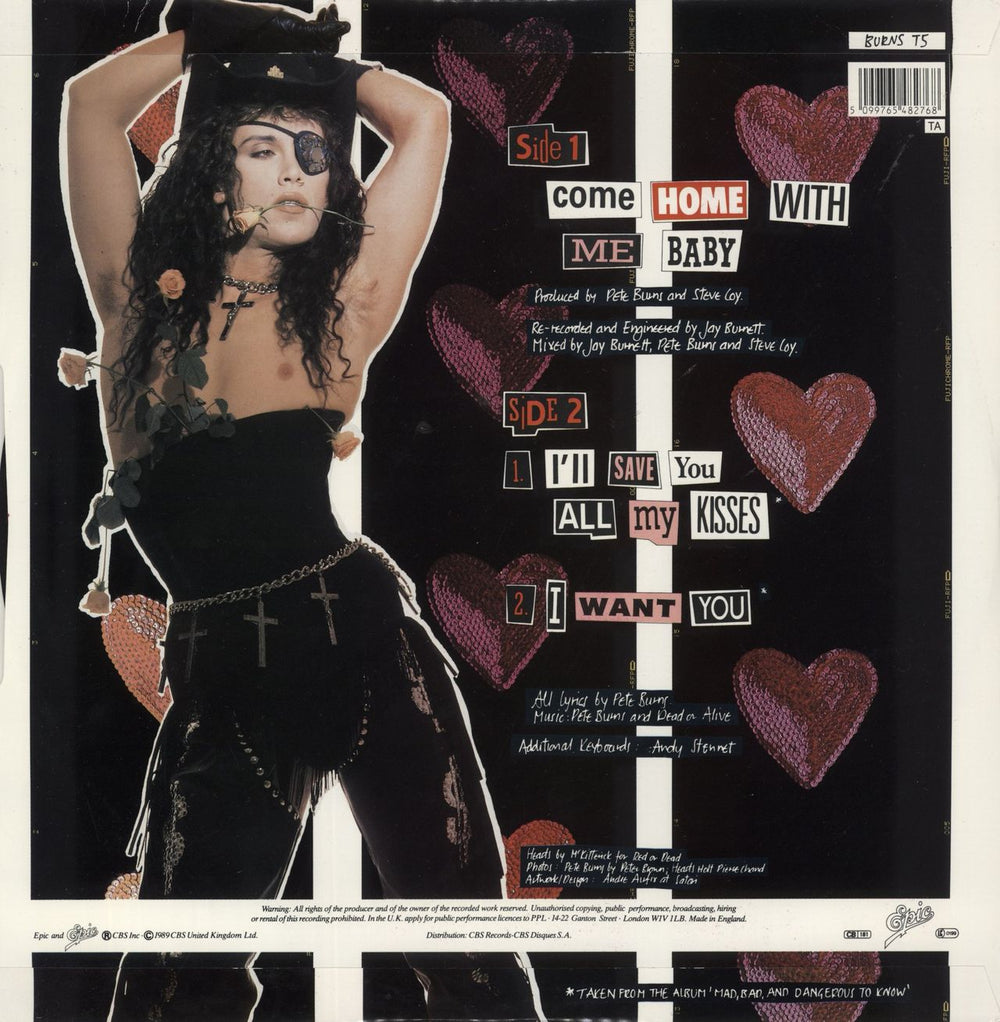 Dead Or Alive Come Home With Me UK 12" vinyl single (12 inch record / Maxi-single) 5099765482768