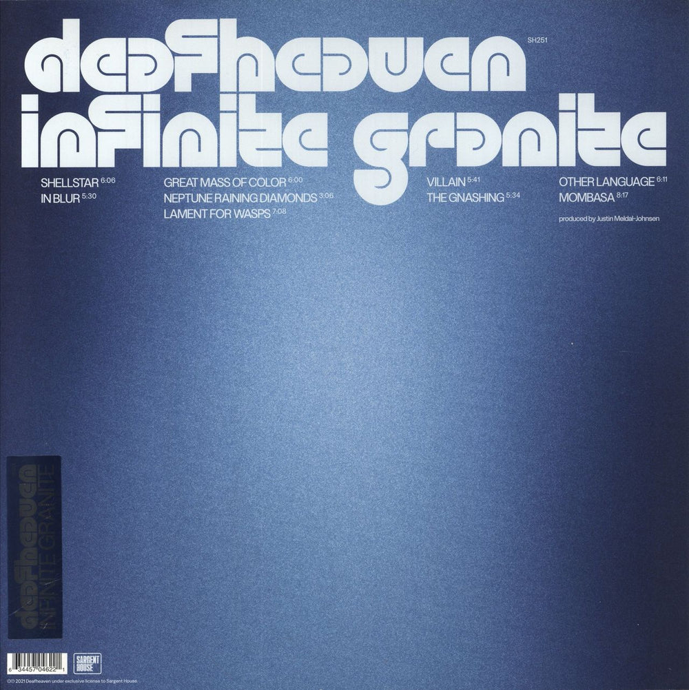 Deafheaven Infinite Granite - Blue [Transparent Light Blue, Seaglass] Vinyl UK 2-LP vinyl record set (Double LP Album)