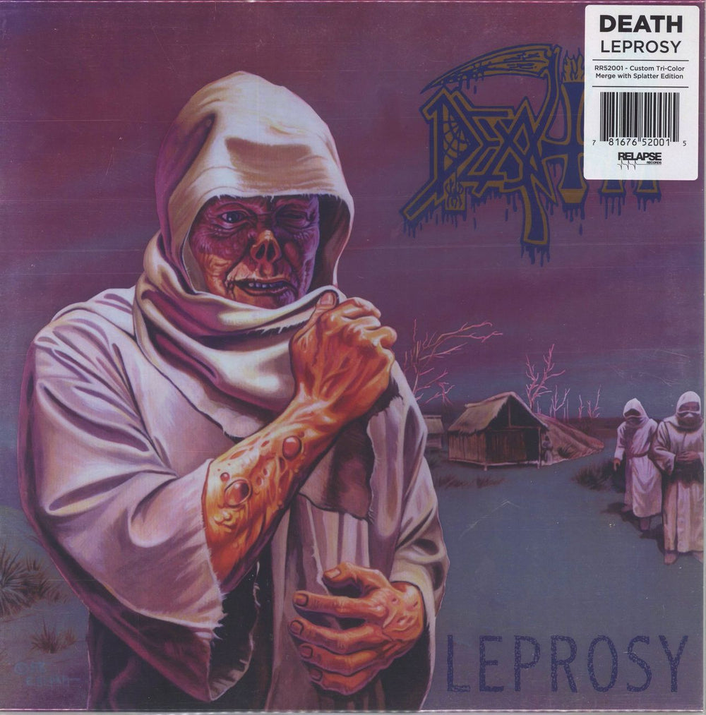 Death Leprosy - Custom Tri-Color Merge With Splatter Edition US vinyl LP album (LP record) RR52001