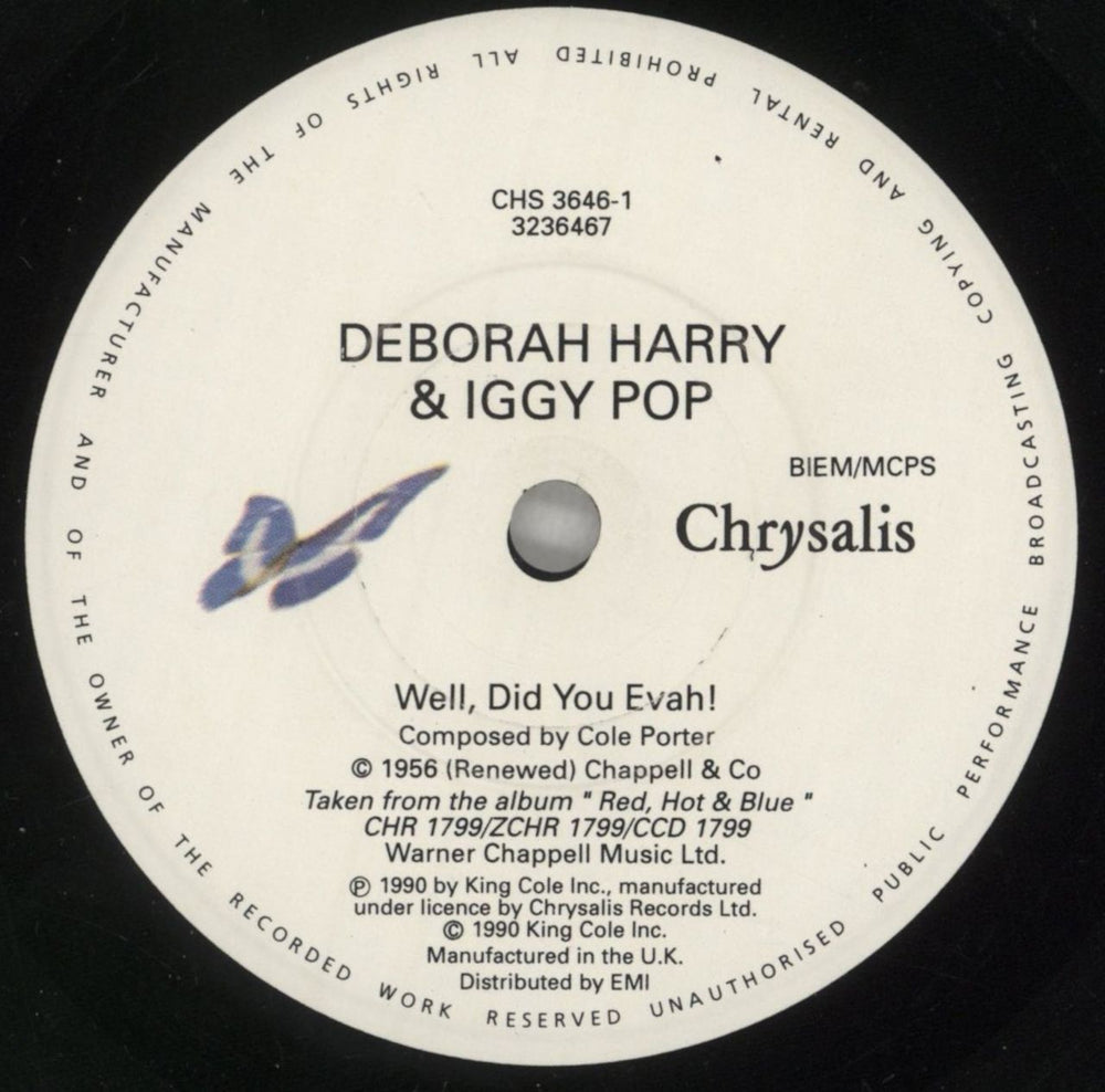 Debbie Harry Well, Did You Evah! UK 7" vinyl single (7 inch record / 45) DEB07WE105569