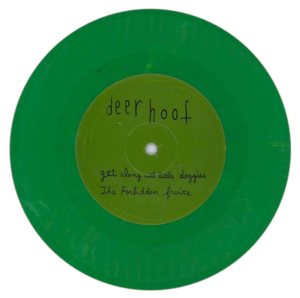 Deerhoof Buddy Series #2 - Green Vinyl US 7" vinyl single (7 inch record / 45) 3KO07BU842141