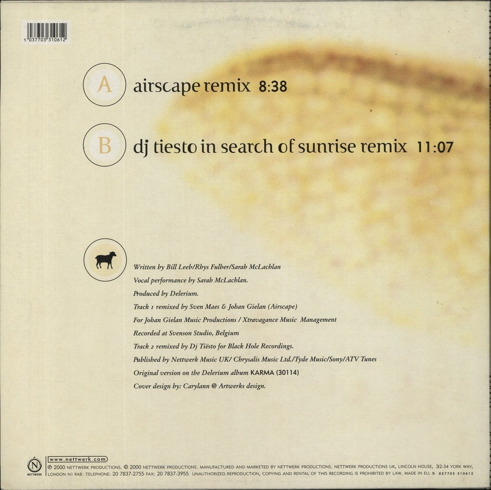 Delerium Silence - Remixes UK 12" vinyl single (12 inch record / Maxi-single) 5037703310612