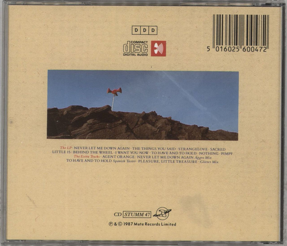 Depeche Mode Music For The Masses UK CD album (CDLP) 5016025600472