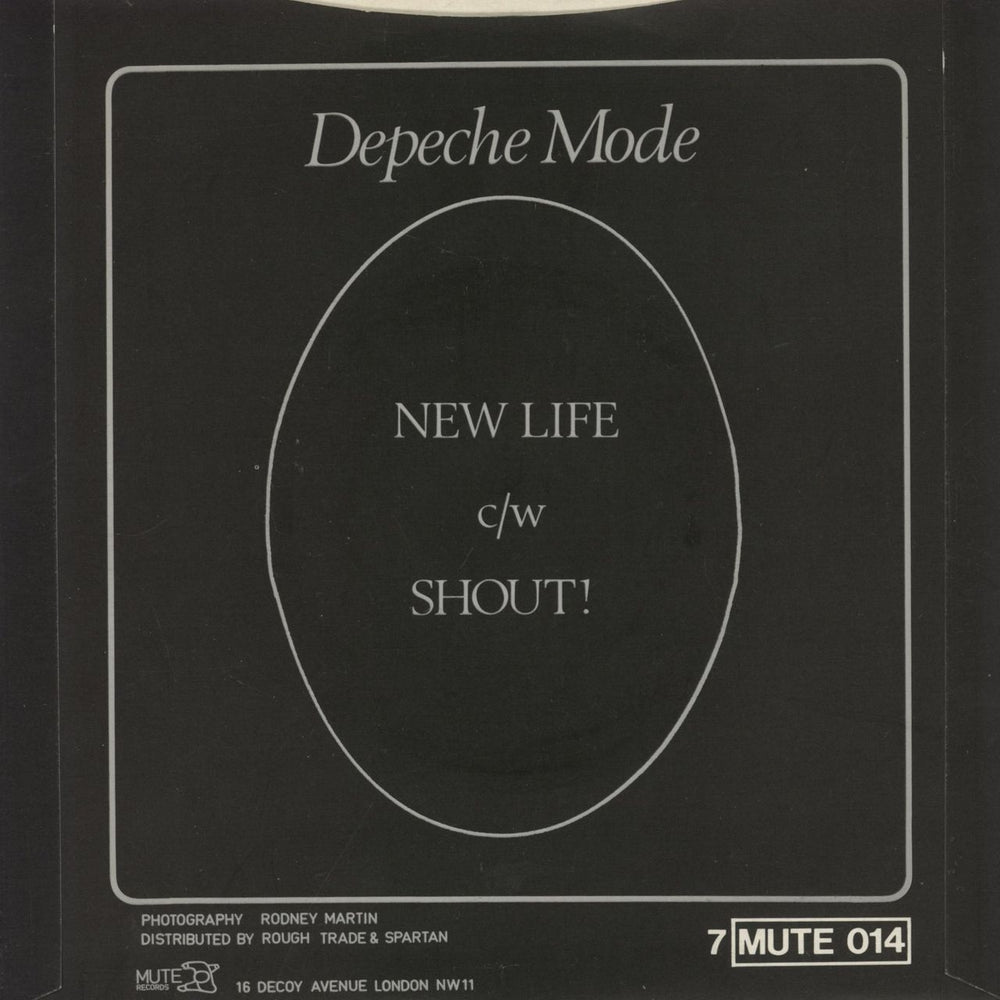 Depeche Mode New Life - P/S UK 7" vinyl single (7 inch record / 45)