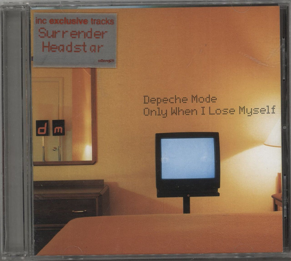Depeche Mode Only When I Lose Myself + Promo Postcard UK CD single (CD5 / 5") CDBONG29